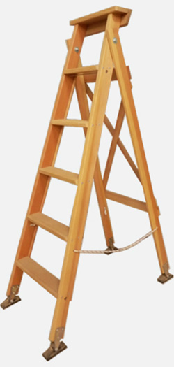 Timber step ladder